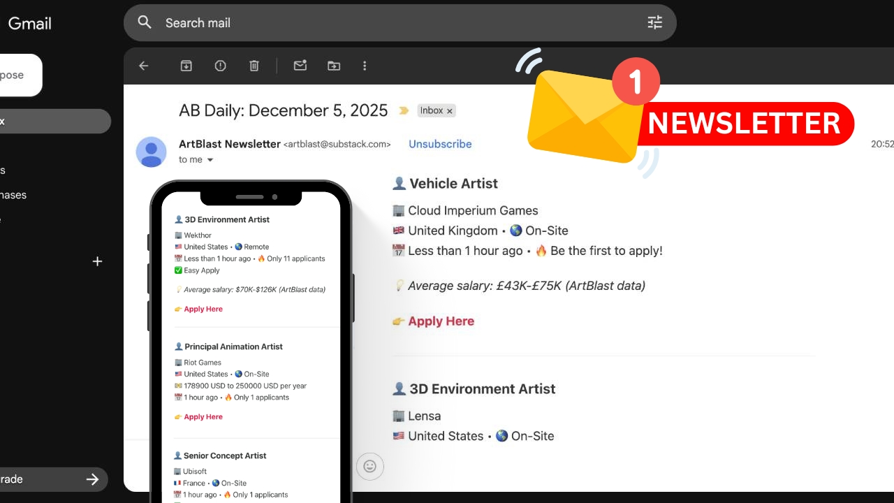 ArtBlast daily email digest