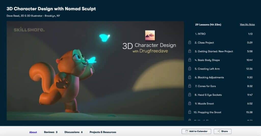 3D Character Design with Nomad Sculpt