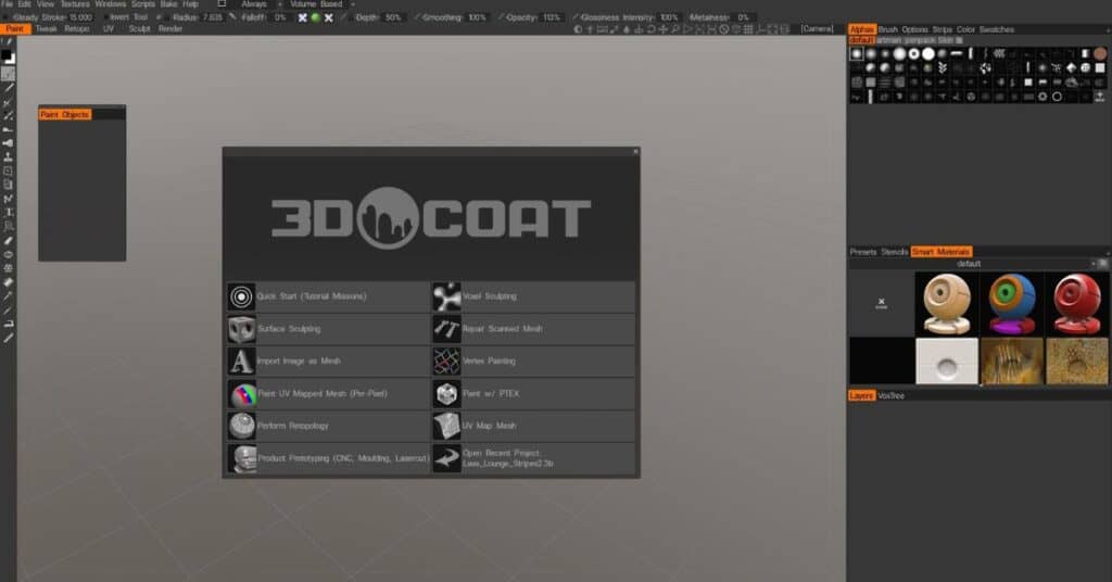 3D Coat Interface