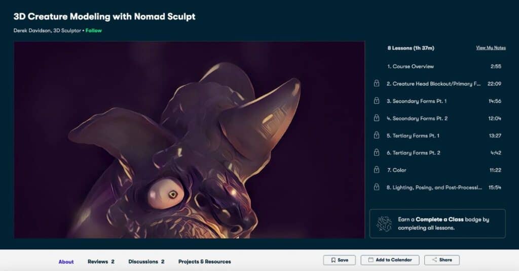 3D Creature Modeling with Nomad Sculpt