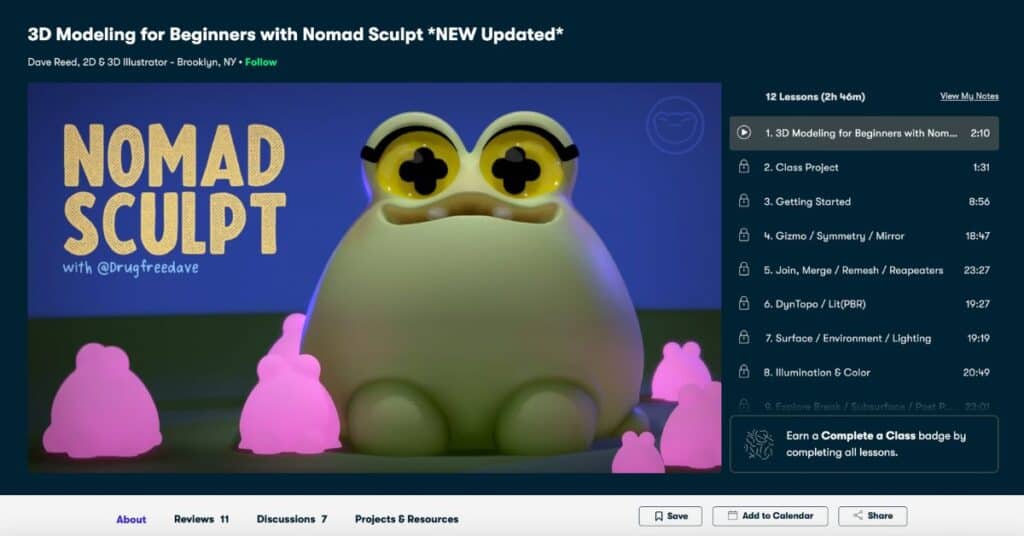 3D Modeling for Beginners with Nomad Sculpt