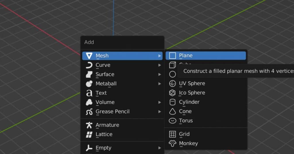 Blender Retopology - Add A Plane