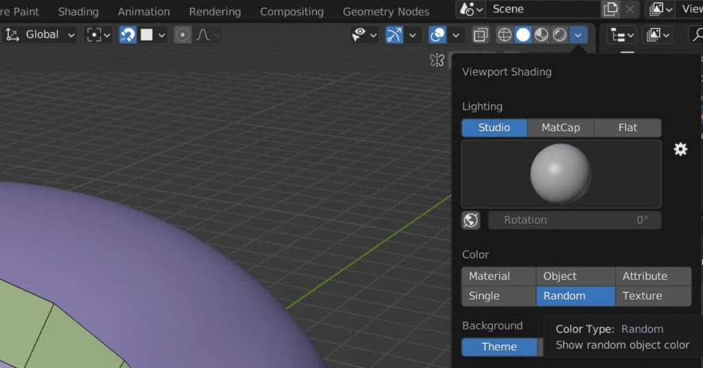 Blender Retopology - Shading Color