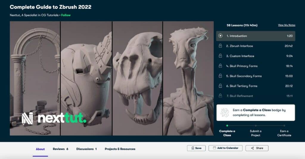 Complete Guide to Zbrush