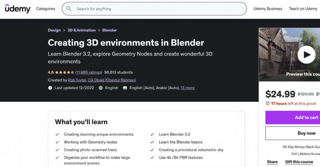 Creating 3D Environments in Blender