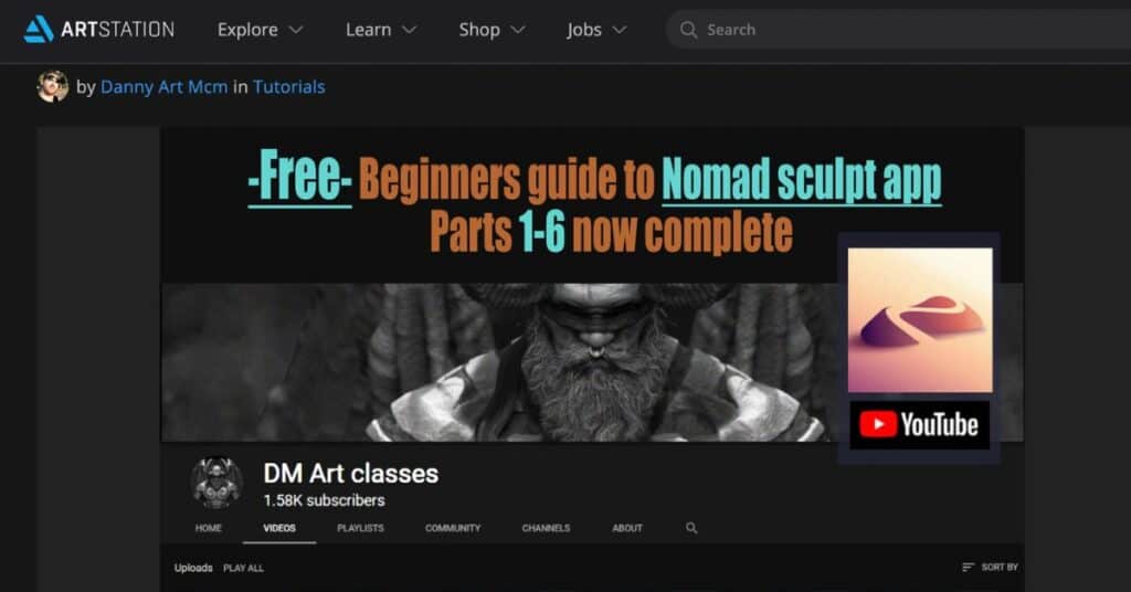 Free beginners guide to Nomad sculpt app tutorial