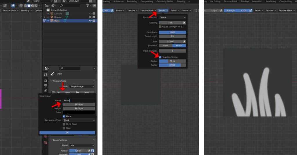 How to make grass in Blender - step 5
