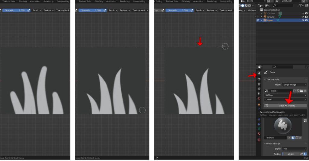 How to make grass in Blender - step 6