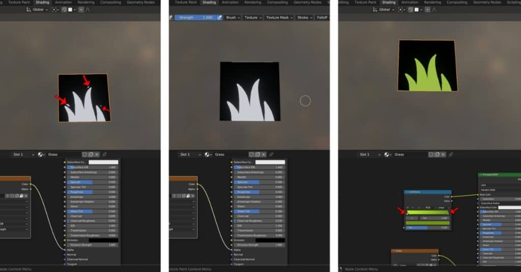 How to make grass in Blender - step 8