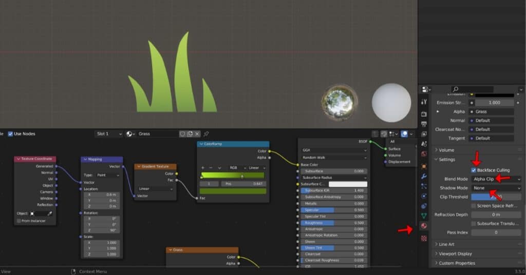 How to make grass in Blender - step 11