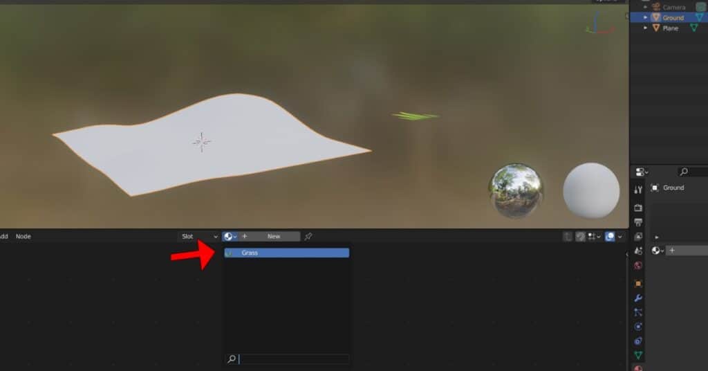 How to make grass in Blender - step 12