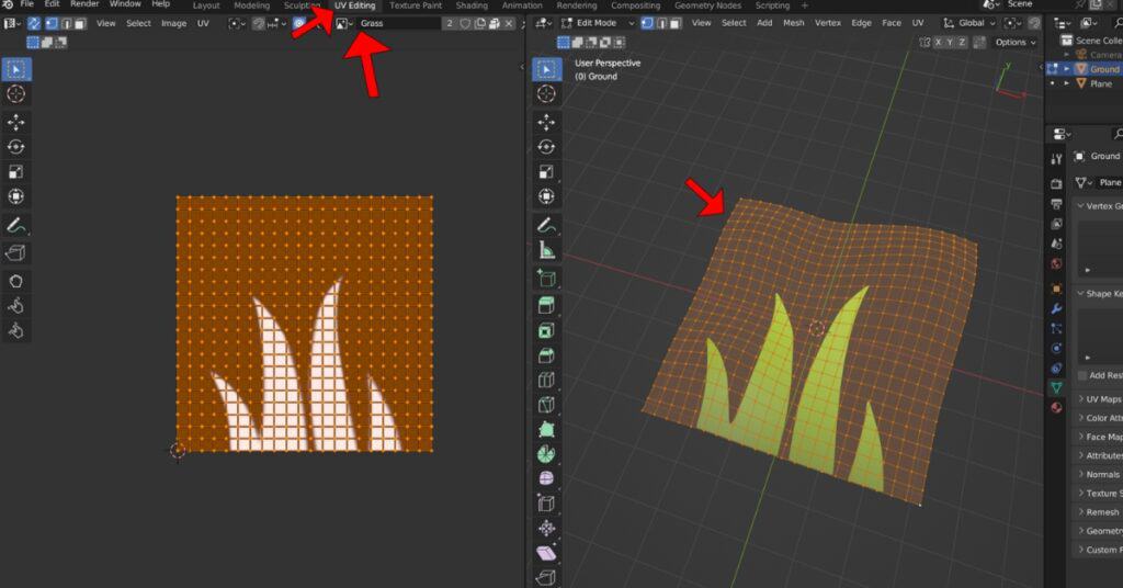 How to make grass in Blender - step 13