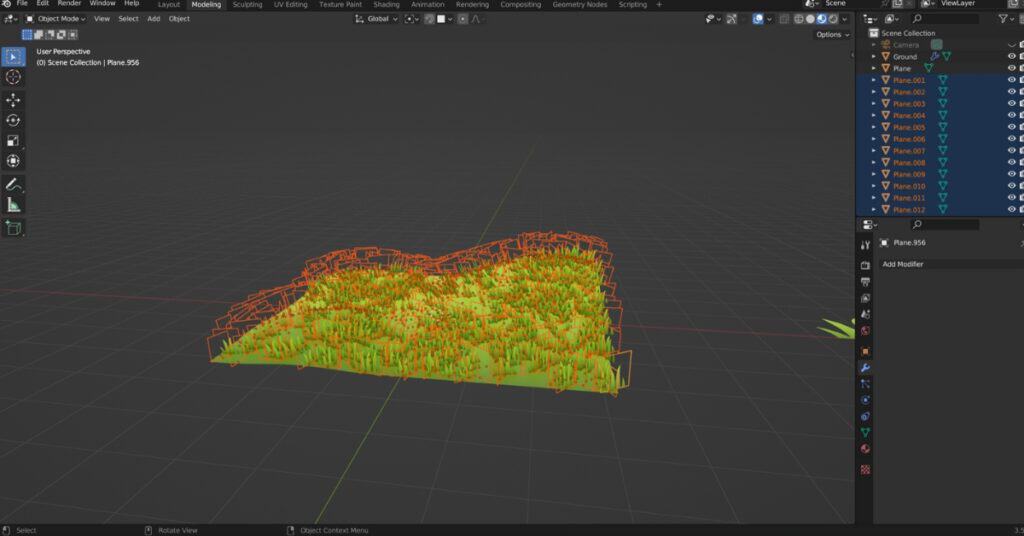 How to make grass in Blender - step 18