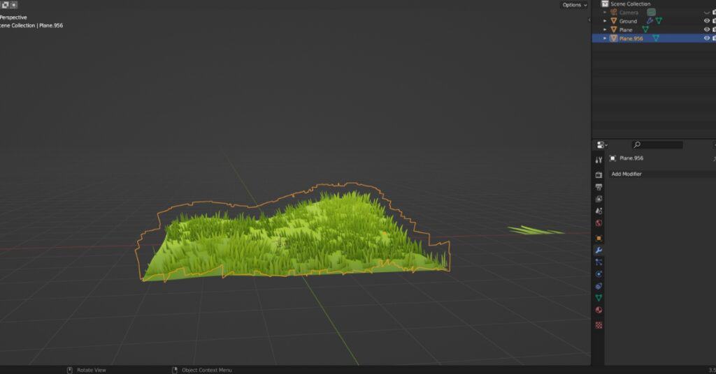 How to make grass in Blender - step 20