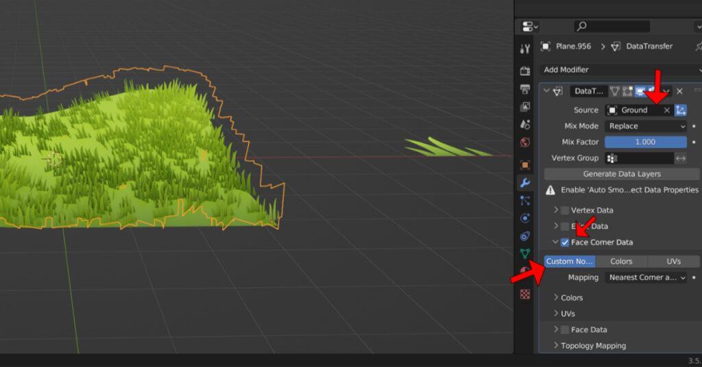 How to make grass in Blender - step 23