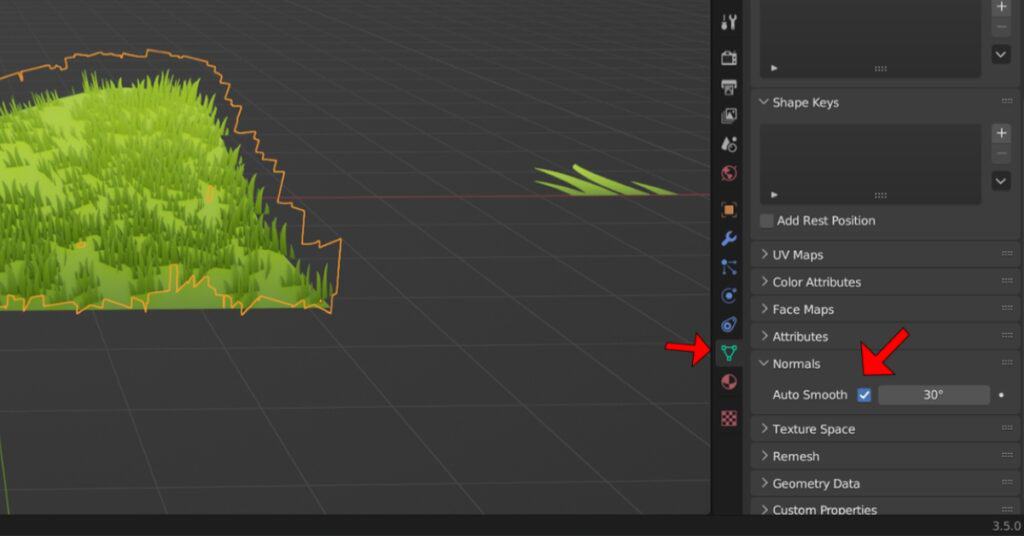 How to make grass in Blender - step 24