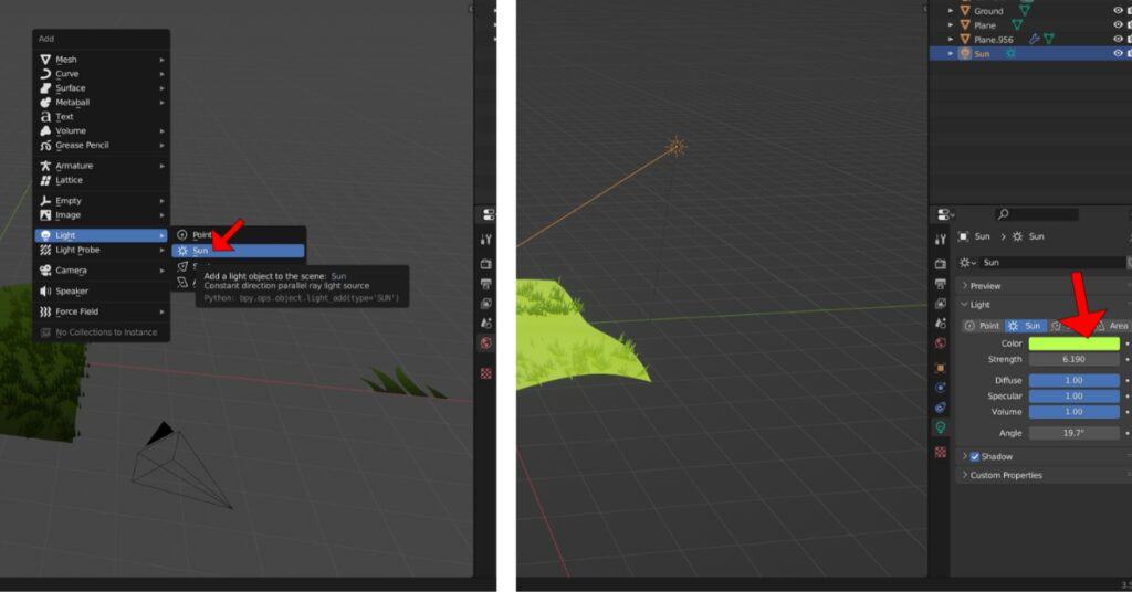 How to make grass in Blender - step 25
