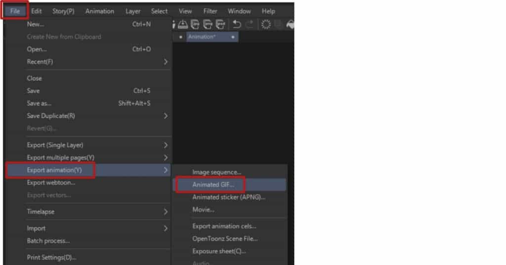 Clip Studio Paint animation tutorial - step 20