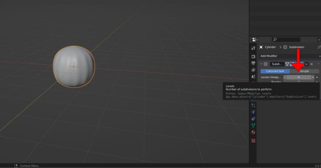 How to make a 3D tree in Blender - step 3