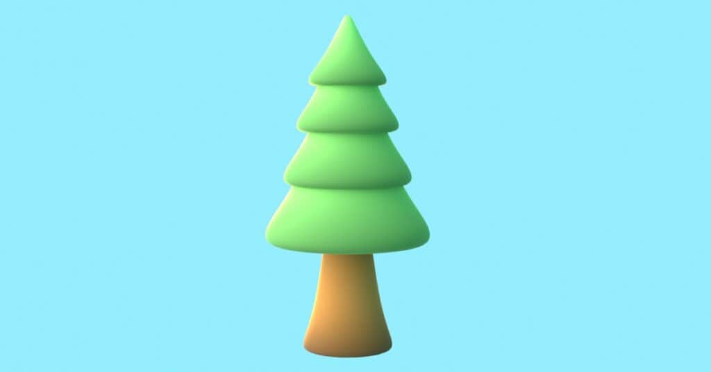 How to make a 3D tree in Blender - step 20