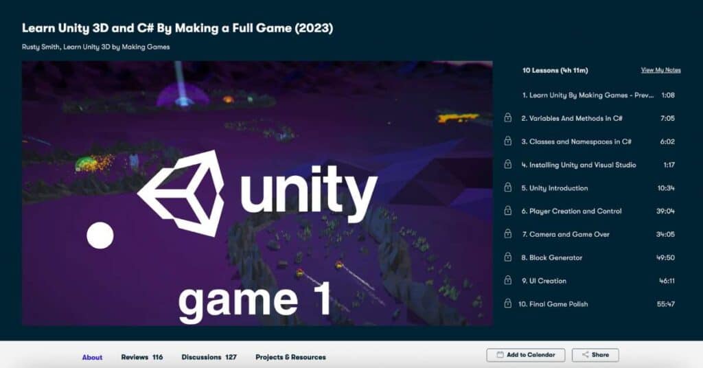 Learn Unity 3D and C# By Making a Full Game