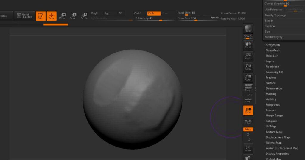Trim Dynamic Brush Effect