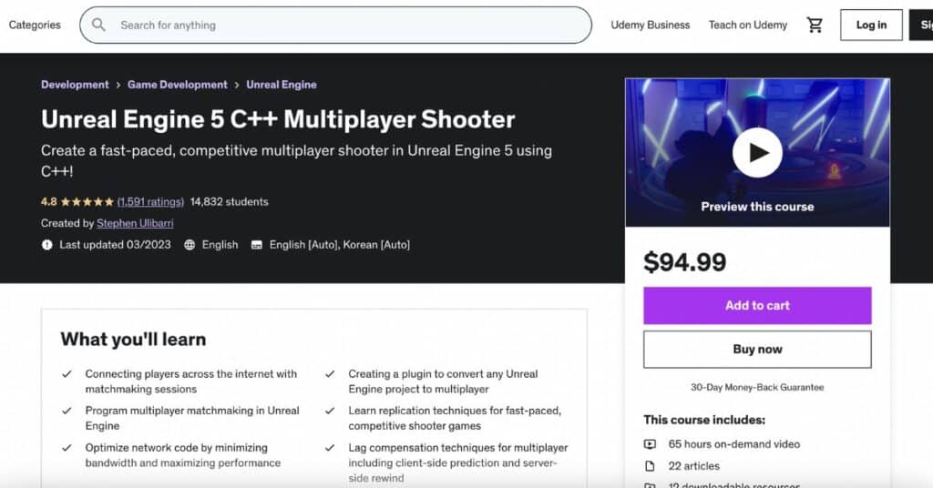 Unreal Engine 5 C++ Multiplayer Shooter