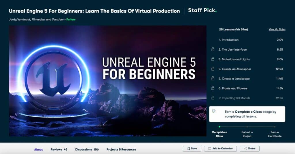 Unreal Engine 5 For Beginners Learn The Basics of Virtual Production