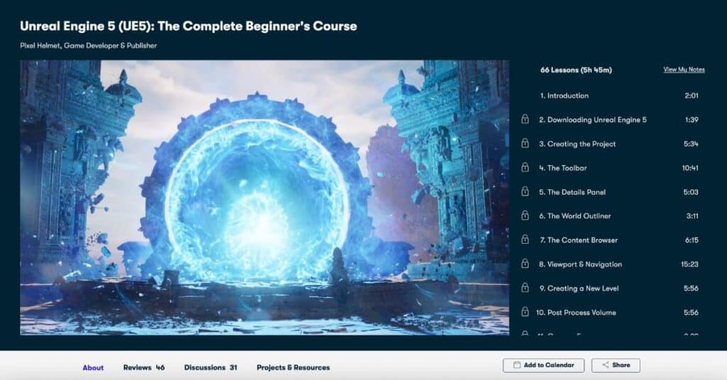Unreal Engine 5 UE5 The Complete Beginner’s Course