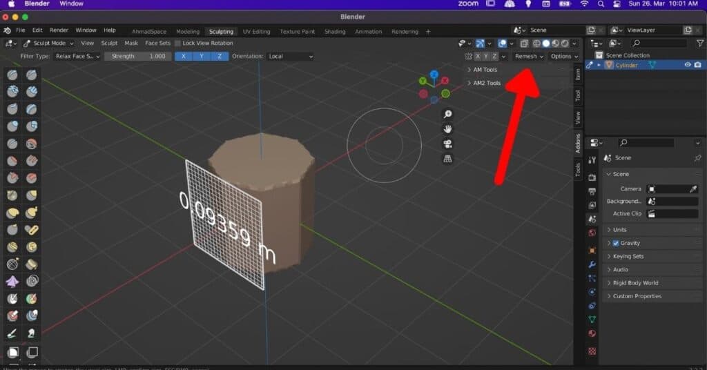 Voxel Remesh Blender