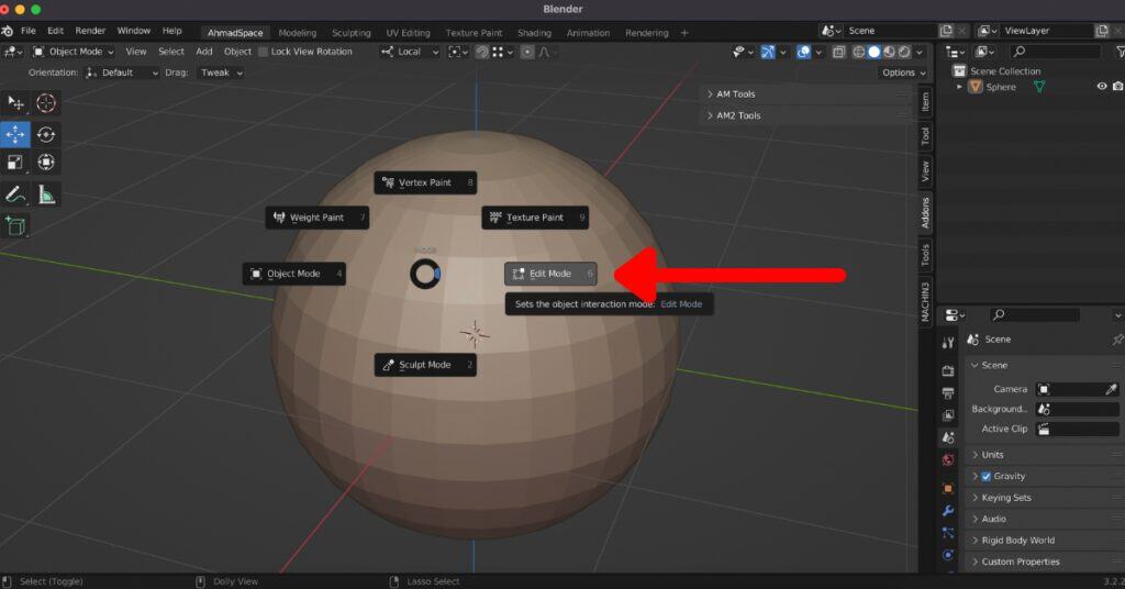 How to fill holes in Blender - step 2